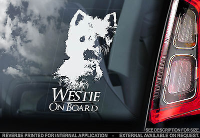 Westie - Car Window Sticker - West ...