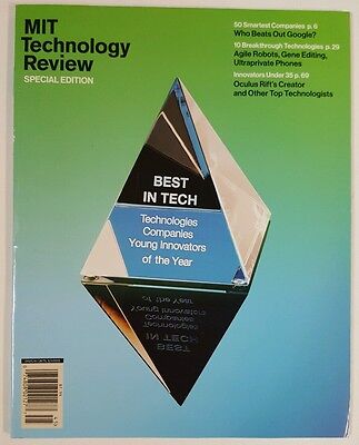 MIT Technology Review Best in Tech Smart Companies Special 2016 FREE SHIPPING
