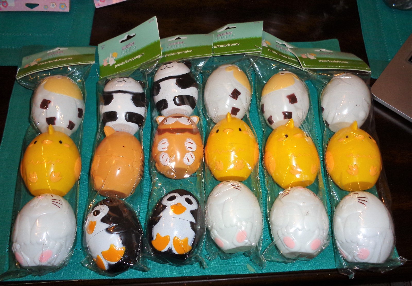 UPC 030539022563 product image for Lot Of 18 Panda Lion Penguin Treat Containers Birthday Party Easter Egg Plastic | upcitemdb.com