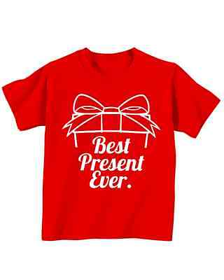 Best Present Ever Toddler Tee Kids Sizes Christmas Shirts 2T 3T 4T 5T Cheap