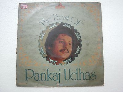 PANKAJ UDHAS THE BEST 1982 RARE LP RECORD Orig vinyl india hindi GHAZAL
