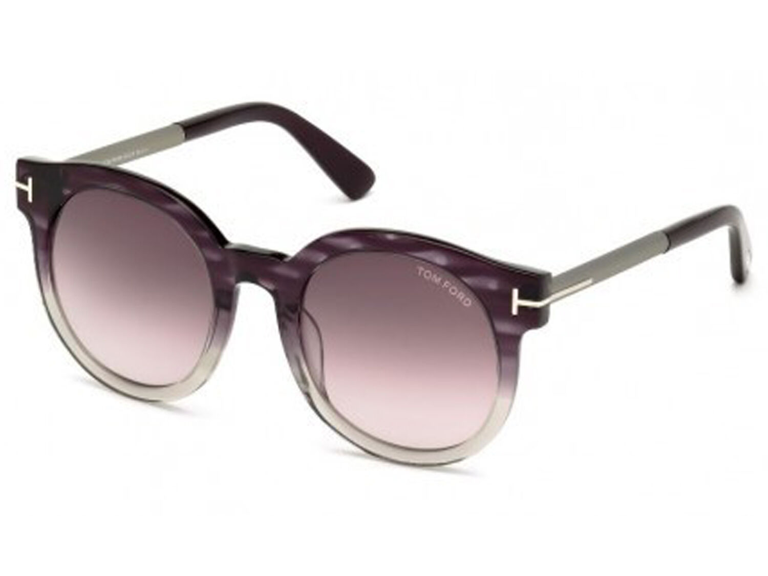 Pre-owned Tom Ford Sunglasses Tf 435 Janina Grey-brown / Grey Gradient Tf435-83t In Red