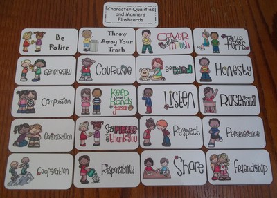 Manners themed Flash Cards.  Preschool Picture ...