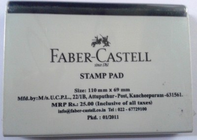 Faber-Castell Stamp Pad Black Ink Ink Pad 110mmx69mm Stamp Pad