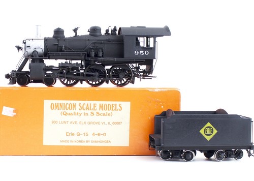  Erie G-15 4-6-0 Steam Locomotive #950 Painted Brass Model DC | eBay