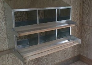 12x6Pk) 6-Hole 12"X12" Metal Chicken Nesting Box NEW