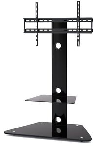 Glass TV Stand With Bracket FOR 30 TO 55 Inches Plasma LCD LED 3D TV