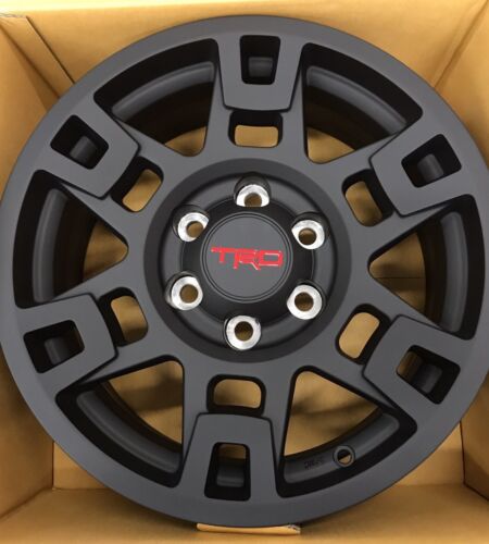 Complete Set (4) 17" Black TRD Pro Wheel Toyota Tacoma, 4Runner, & FJ Cruiser