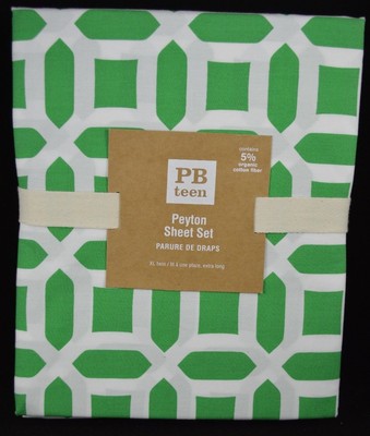 POTTERY BARN TEEN PEYTON SHEET SET TWIN ...