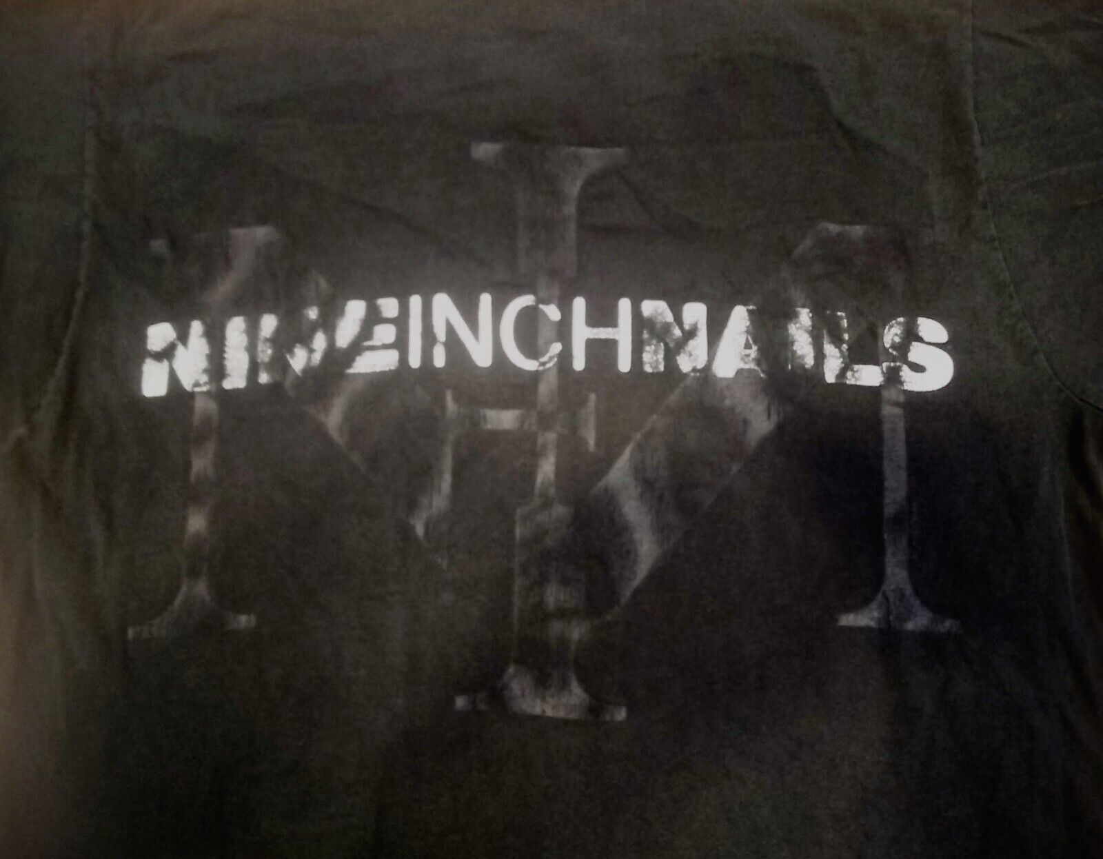 1991 Nine Inch Nails Embroidered Box Logo XL Vtg TShirt Pretty Hate Machine Tour