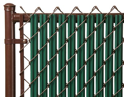 Chain Link Green Single Wall Ridged Privacy ...