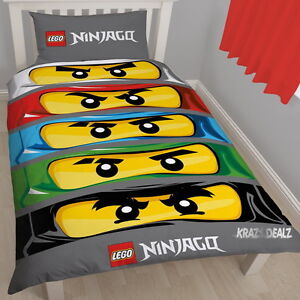 Lego-Ninjago-Eyes-Single-Panel-Duvet-Cover-Bed-Set-New-Gift