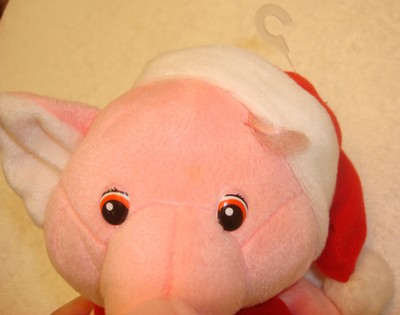 Care Bear Pink Lotsa Heart Christmas Santa Elephant Plush Stuffed Animal Doll