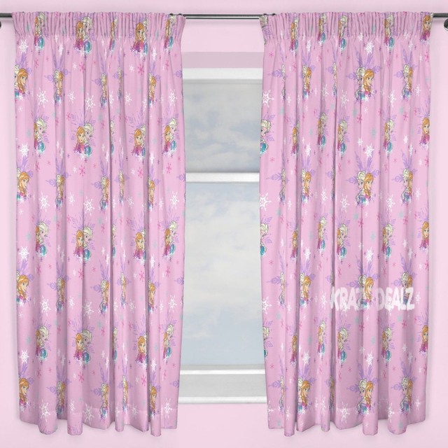 Curtains Ideas 54 inch curtains : Disney Frozen Magic Anna and Elsa Curtains 66