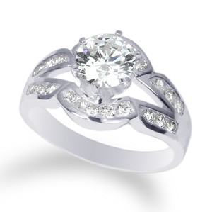 Ladies-10K-White-Gold-Solid-Solitaire-Ring-with-CZ-Size-4-10