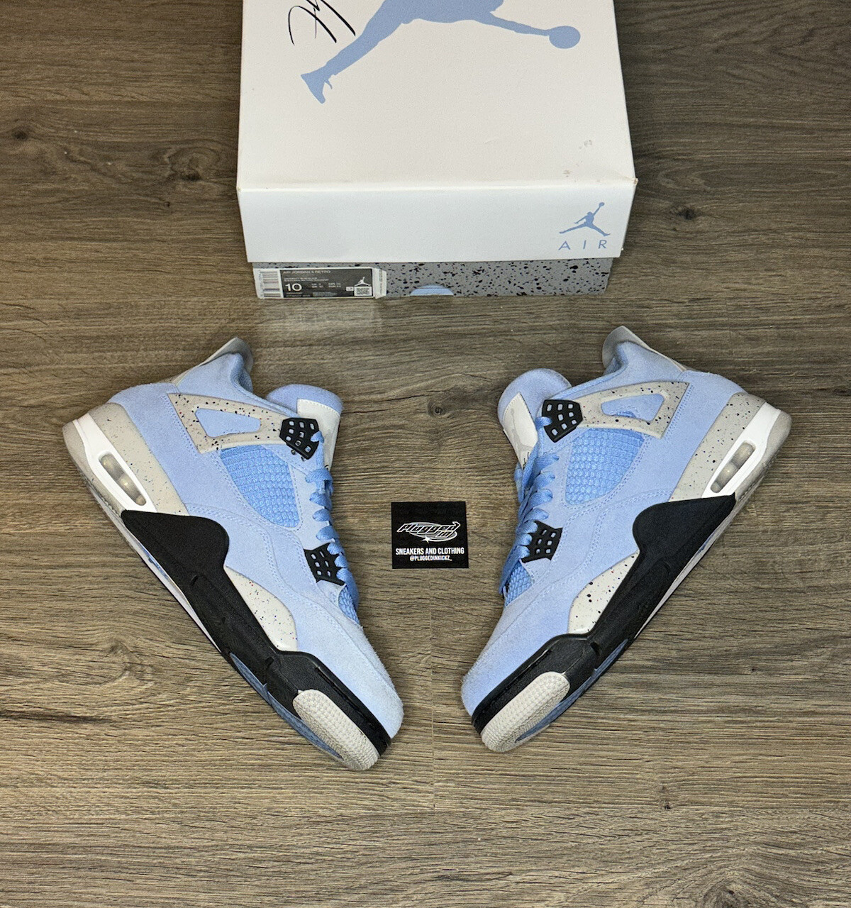サイズ28cm(US10) Jordan Retro Mid University Blue GREAT CONDITION 海外 即決 エアジョーダン AIR JORDAN ミッド 黒色 ブラック 赤 レッド 白色 ホワイト エアジョーダン