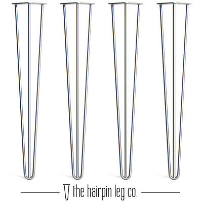4x Premium Hairpin Table Legs + FREE Screws, Guide, AND Protector Feet Worth £8!