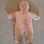 Absorba-Boys-One-Piece-Fleece-Snow-Suit-Size-0-3-Months-Brown