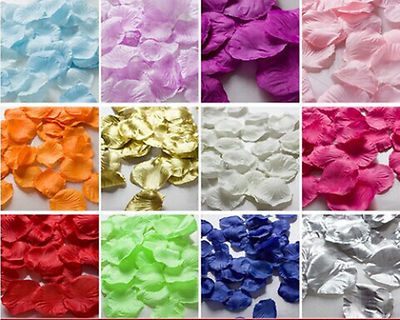 1000pcs Various Colors Silk Flower Rose Petals ...