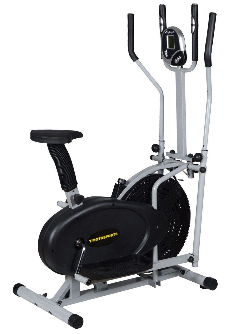 2 In 1 Elliptical Bike Cross Trainer Exercise Gym Fitness Machine