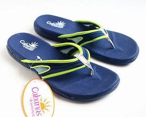 ISOTONER-Womens-Stretch-Fabric-Upper-Sandals-Flip-Flops-Green-Blue-Size-7-8-9