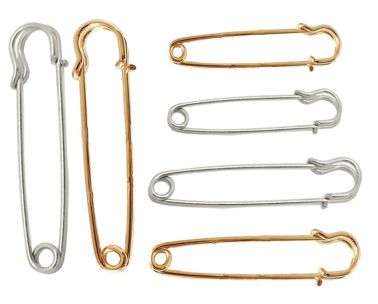 Large Metal Stitch Holder Kilt Pins Scarf Brooch Safety Knitting Pins