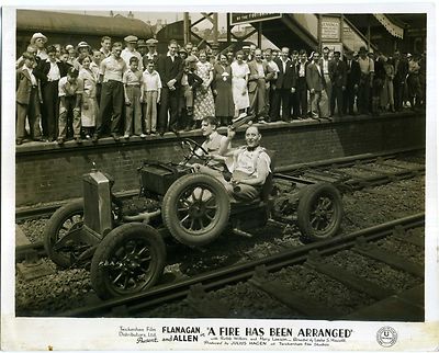 A FIRE HAS BEEN ARRANGED 1935 Bud Flanagan, Chesney Allen 10x8 LOBBY CARD