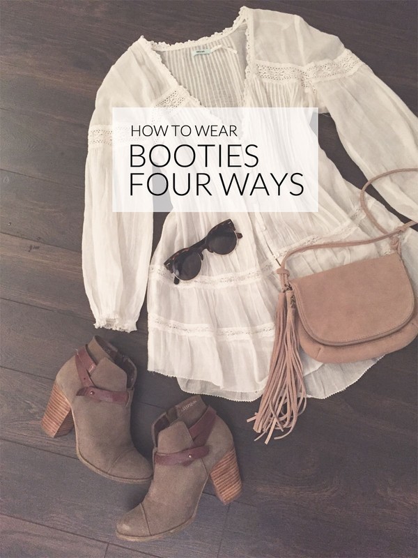 how to wear high shaft booties