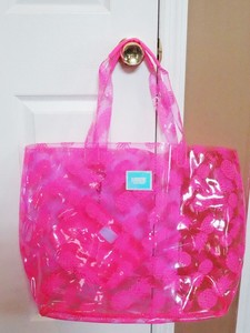 Victorias-Secret-Pink-Clear-Neon-Pineapple-Beach-Tote-Bag-NIP-Bonus ...