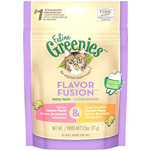 FELINE GREENIES FLAVOR FUSION Dental Treats for ...