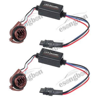 2x LED Decoder Error Free Bypass Wiring 7443 7440 7444 T20 ... kia forte headlight plug wiring 