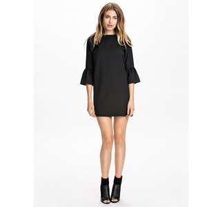... -fizz-Promises-Shift-Dress-Black-with-frill-sleeves-GF21219-Size-XS-L