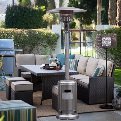 Garden Outdoor Patio Heater Propane Standing Stainless ...