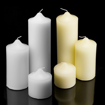 New Pillar Wax Candles Candle Unscented Weddings, ...