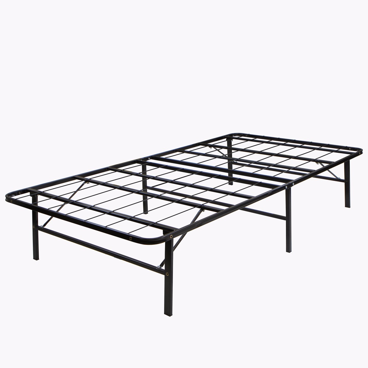 Modern king Size Bi Fold Folding Platform Metal Bed Frame