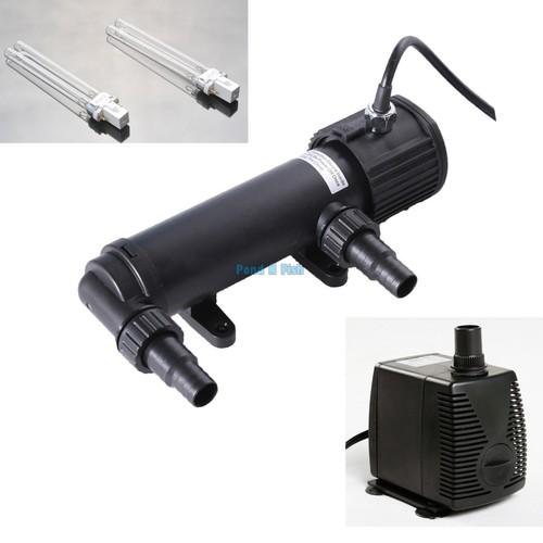 UV Sterilizer 9W Light Clarifier Pond Aquarium ...