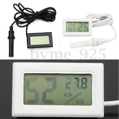 Digital LCD Thermometer Hygrometer Humidity Monitor Temperature ...
