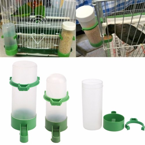 2x Bird Pet Drinker Feeder Waterer Clip ...