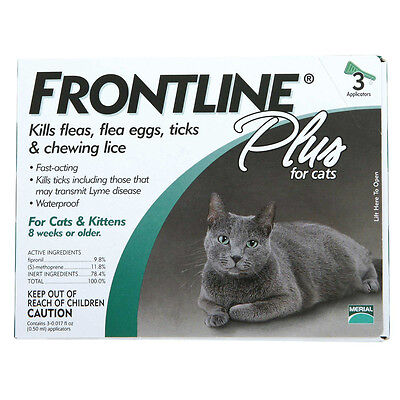 *FRONTLINE Plus for Cats Flea and Tick ...