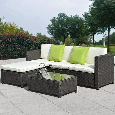 5PC Outdoor Patio Sofa Set Sectional Furniture ...