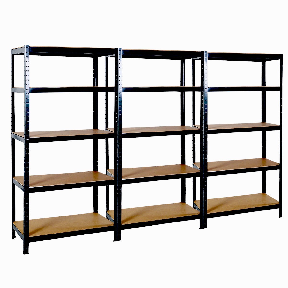 3 x 5 TIER BOLTLESS INDUSTRIAL HEAVY DUTY RACKING SHELVING STORAGE