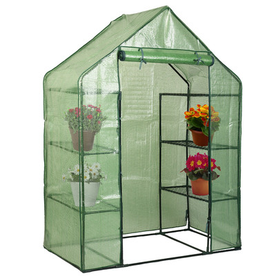 Portable Mini 8 Shelves Walk In Greenhouse ...