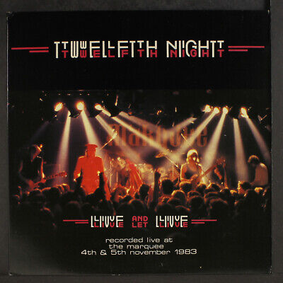 TWELFTH NIGHT: live & let live MUSIC FOR NATIONS 12" LP 33 RPM