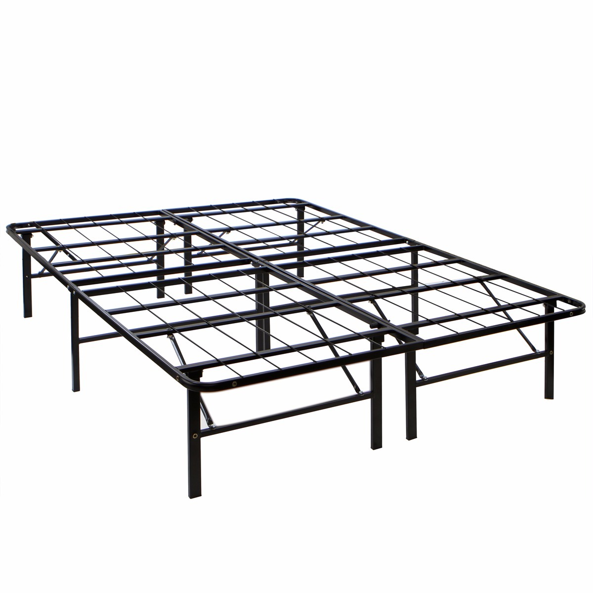 Modern king Size Bi Fold Folding Platform Metal Bed Frame