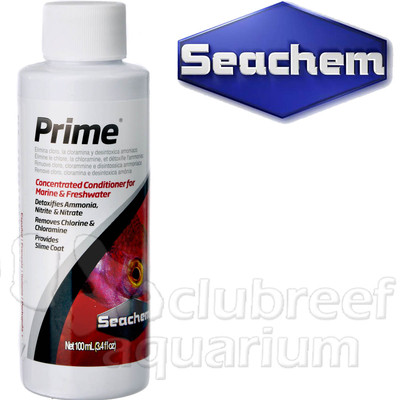 Prime Seachem Aquarium Conditioner Chlorine/Chloramine/Ammonia Remover 100ml