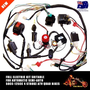 50/70/110/125cc Wiring Harness Loom ATV Quad Bike Electric ... z star atv wiring diagram 