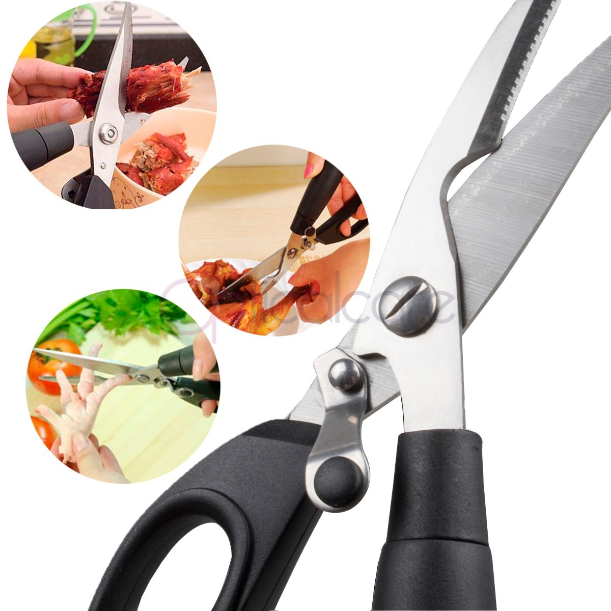 9 inches Kitchen Shears Stainless Steel Poultry ...