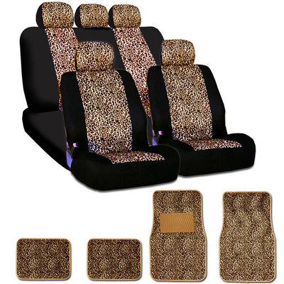 Leopard Seat Covers Fashion Girly Cars Pink Leopard Prints