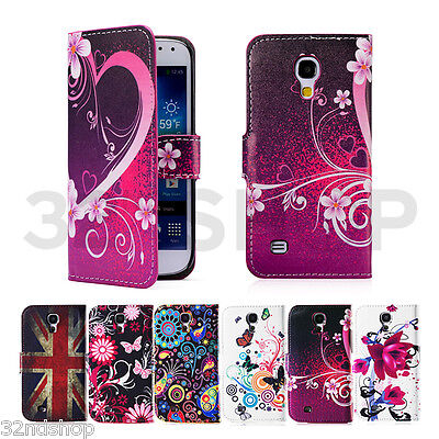 PU LEATHER Wallet CASE COVER FOR SAMSUNG GALAXY S4 MINI i9190 SCREEN PROTECTOR