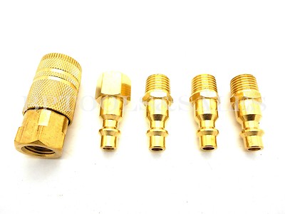 5 Pc Brass Coupler Quick Connect Coupler ...